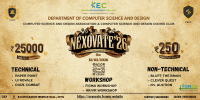 Nexovate'26 Technical Symposium Poster